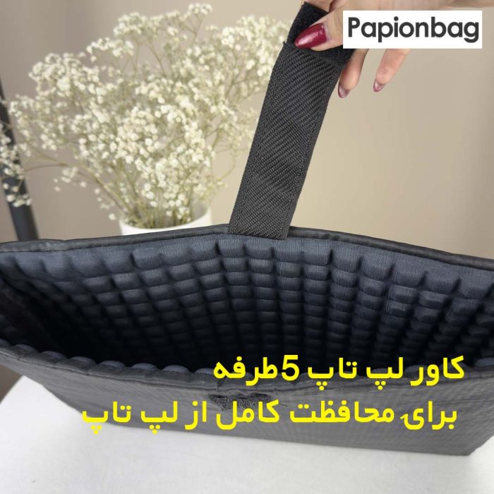 کیف اداری چرم جدید رمزدار +کاور لپ تاپ مجزا کد996 - Image 2
