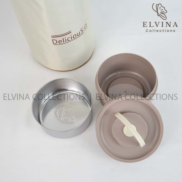 ست سه تیکه ظرف غذا استیل به همراه کیف عایق دار کد1592( لانچ باکس 3طبقه کیف دار) - Image 8