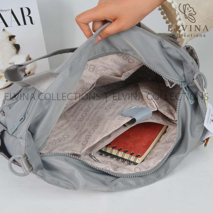 ساک بزرگ پینترستی دخترانه روشان برند بوبو bobo  اداری دانشجویی دارای جای لپتاپ و تراول ماگ در داخل - Image 18