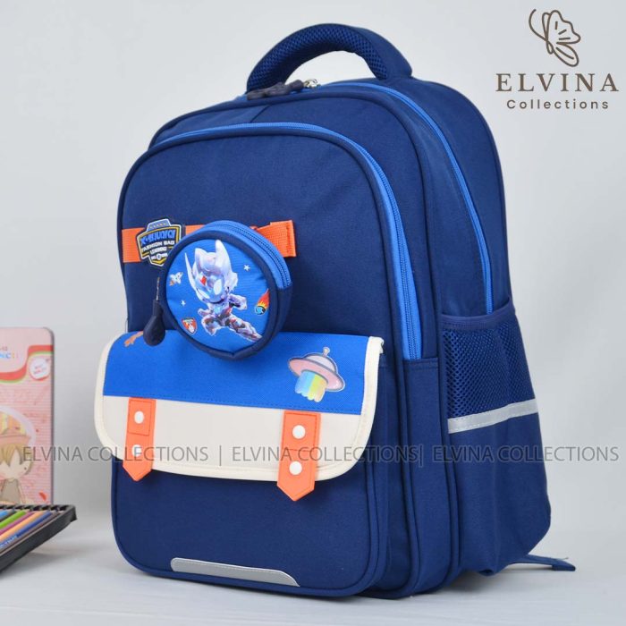 کیف مدرسه پسرانه فانتزی Ultraman کد 1718 با پشتی طبی مناسب دبستان - Image 17