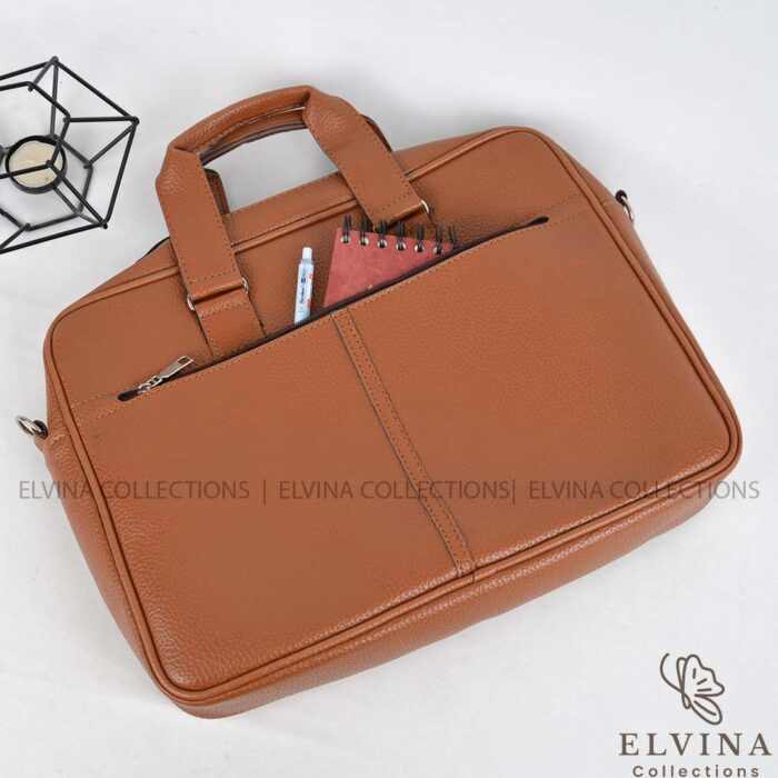 کیف اداری دور مغزی تمام چرم مصنوعی کد 1726 - Image 6