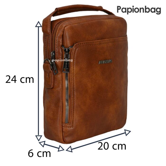 کیف دوشی چرم PU کیفیت اعلا ضد خش و ترک (مردانه و زنانه) کد833 - Image 11