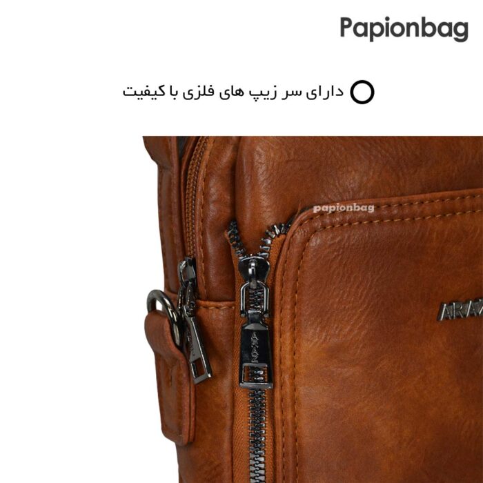 کیف دوشی چرم PU کیفیت اعلا ضد خش و ترک (مردانه و زنانه) کد833 - Image 5