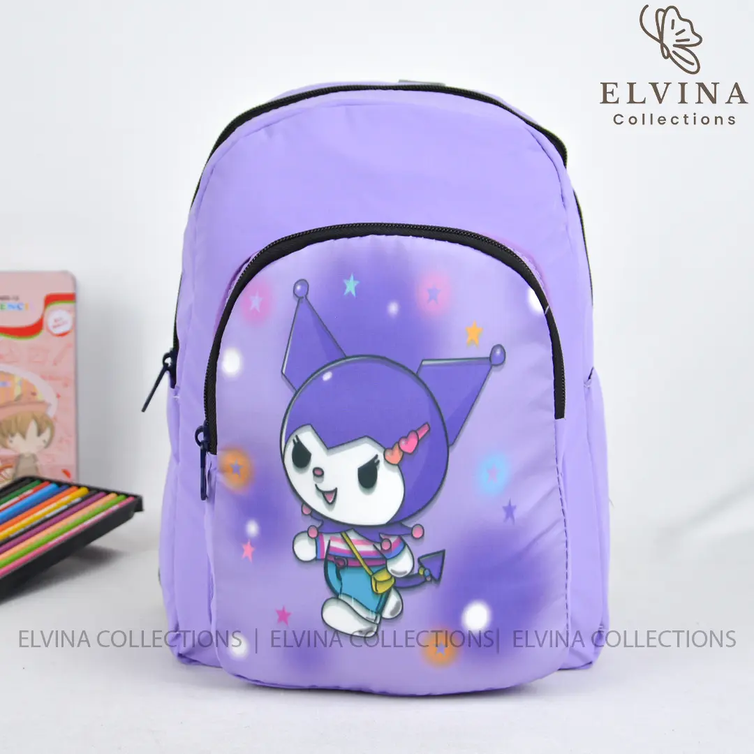 kuromi-preschool-bag-1790-6.webp کیف پیش دبستانی کرومی کد 1790 - Image 1