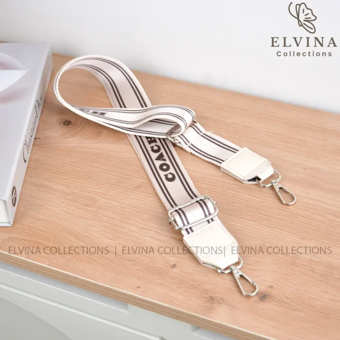کیف قایقی دخترانه تیارا طرح کوچ COACH دارای آویز آلبالو - Image 13