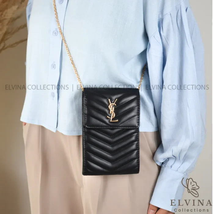 کیف پاسپورتی موبایلی طرح YSL آناهید - Image 6
