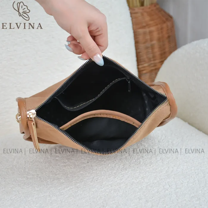 کیف دستی و دوشی دخترانه مخمل ترند کد802 - تصویر 22